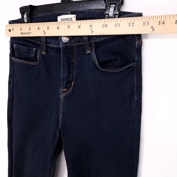 L'agence Skinny Ankle Jeans Size 26 Mid-Rise Blue Stretch Pants USA - Picture 7 of 12
